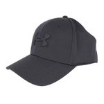 Under Armour mens Blitzing Cap Stretch Fit Hat, (002) Black Black, Large-X-Large US