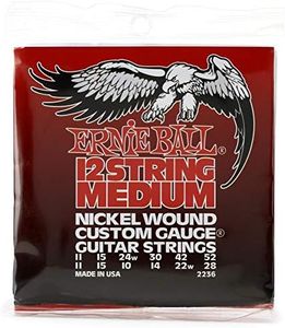 Ernie Ball Medium 12-String Nickel Wound Electric Guitar Strings - 11-52 Gauge