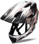 Kids Full Face Helmets, Kids Bike Helmet MTB Mountain BMX Multi-Sport Detachable Helmet from Toddler to Youth,Suggest Age 5-12 Years CPSC Certificated