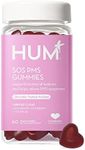 HUM Nutrition SOS PMS Gummies, Helps Relieve PMS Symptoms, Bloating Relief, Mood Swings, Hormonal Balance with Chasteberry Vitex PMS Gummies (60-Count)