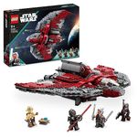 LEGO Star Wars Ahsoka Tano's T-6 Jedi Shuttle Set, Buildable Toy Starship for 9 Plus Year Old Boys & Girls, with 4 Minifigures incl. Sabine Wren and Marrok with Lightsabers, Ahsoka Series Gift 75362