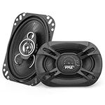 3-Way Universal Car Stereo Speakers - 300W 4" x 6" Triaxial Loud Pro Audio Car Speaker Universal OEM Quick Replacement Component Speaker Vehicle Door/Side Panel Mount Compatible - Pyle PL4163BK (Pair)