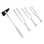 Kashi Surgicals KS Percussion Knee Hammer Taylor Model with Tuning Fork (Set of 128 Hz, 256 Hz, and 512 Hz)