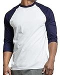 Men's 3/4 Sleeve Baseball Shirt - C