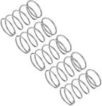 uxcell Compression Spring, 5Pcs 304 Stainless Steel, 25mm OD, 1.6mm Wire Size, 45mm Free Length, Silver Tone