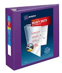 Avery Heavy-Duty View 3 Ring Binder, 3" One Touch EZD Rings, 1 Purple Binder (79810)