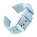 Archer Watch Straps - Silicone Quick Release Soft Rubber Replacement Watch Bands (Powder Blue, 18mm)