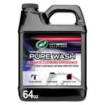 Turtle Wax 54320 Hybrid Solutions Slick-N-Slide Pure Wash, pH Neutral, Extreme Foaming Car Wash Soap, Hand Wash or Foam Cannon Application, Clay Bar Lubricant, Spot Free Clean, 64 oz