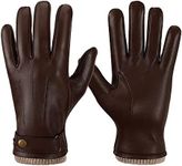 OZERO Mens Winter Gloves Nappa Leat