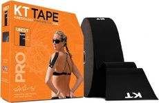 KT Tape, PRO Synthetic Kinesiology Athletic Tape 125' Uncut Roll, Black