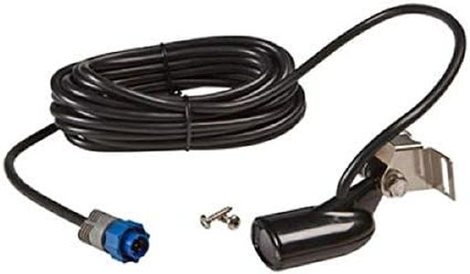 Lowrance 000-0106-72 Transom-Mount 83/200 kHz Skimmer Transducer with Built-in Temp, Black