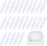 Abeillo 90PCS Collar Stays, White Plastic Collar Stays, 2.2" Shirt Collar Inserts, Dress Shirt Collar Inserts Tabs, Collar Stays for Men's Dress Shirts