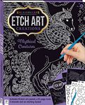 Hinkler - Kaleidoscope Etch Art Creations Mythical Creatures - Scratch Art Pad - Arts and Crafts for Adults - Perfect Gift for Art Lovers - Includes 16 Etch Art Pages Plus Stencil Sheets and More