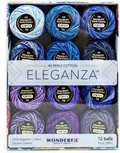 Wonderfil Celestial Eleganza Variegated #8 Perle Cotton Quilting Sewing Craft