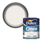 Dulux Once Satinwood Paint For Wood And Metal - Pure Brilliant White 750 ml