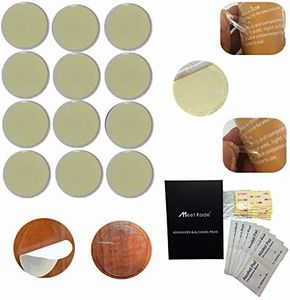 MeetRade Super Strong Replacement Adhesive Stickers Pads Double Sided Tape Disc VHB Removable 1.35 in Dot with Cleaning Pad Can Used for Phone Stand (12pcs)