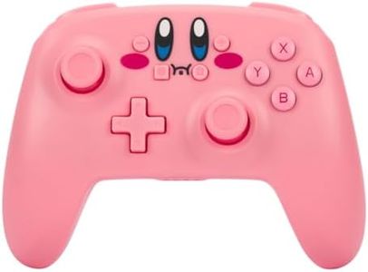 PowerA Wireless Nintendo Switch Controller - Kirby, AA Battery Powered (Battery Included), Nintendo Switch Pro Controller, Mappable Gaming Buttons, Officially Licensed by Nintendo