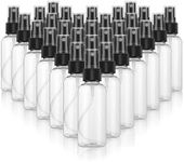 30 Pack 2 oz Fine Mist Mini Clear Spray Bottles with Pump Spray Cap - for Essential Oils, Travel, Perfumes - Refillable & Reusable Empty Plastic Bottles Travel Bottle(60 ml)