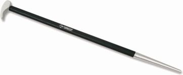 GROZ 2 in 1 Roll Head Pry Bar with Tapered End | Rod for prying and aligning in automotive applications| High Strength Construction| Corrosion Resistant| Length: 300 mm| PRY/12