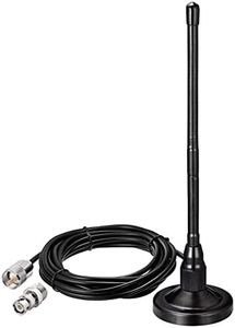 Bingfu 27MHz CB Radio Antenna Magnetic Base Soft Whip PL259 & BNC Male Compatible with Cobra Midland Uniden Maxon President Mobile CB Radio Antenna Kit for Car Truck