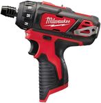 Milwaukee 4933441910 M12 BD-0 12 V Screwdriver Without Battery, Multi-Colour