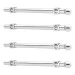 Rev-A-Shelf 12" Pull Out Valet Rod, Extendable Sliding Clothes Storage Hanging Rack with Mounting Hardware, Chrome, CVR-14-CR (4 Pack)