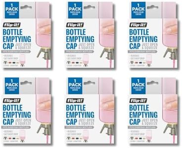 Flip-It! Versatile Bottle Emptying Kit – Pastel Edition, 6-Full Kits – Efficient Liquid Transfer & Perfect for Gifting – 1 Grey Base Cap, 3 Adapters per Pack