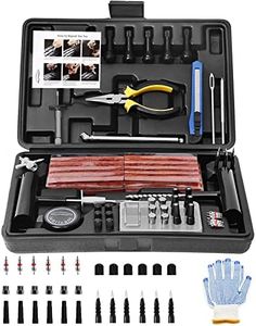 AUTOWN Tire Repair Kit, 102 Pcs Heavy Duty Tire Plug Kit for Car, Universal Tire Patch kit to Fix Punctures and Plug Flats, tire Repair Plugs Truck, RV, ATV, Tractor, Trailer