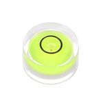 sourcing map Round Bubble Level 15x8mm Mini Circular Bullseye Spirit Levels for Leveling Camera Tripod Telescope Workshop Turntable Pictures Frame, Green