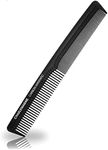 Charlemagne Premium Hair Comb - Shatterproof Premium Carbon Comb for Hair & Beard - Developed by Barbers - 18 cm Antistatic Mens Comb Barber Comb Double-Sided - Styling Haircomb for Men & Women