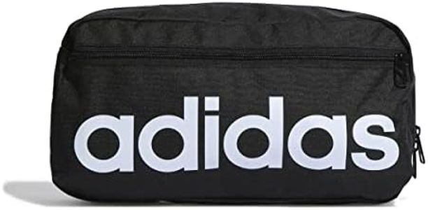 adidas Unisex Adult Performance Essentials Linear Crossbody Bag, Black/White, One Size