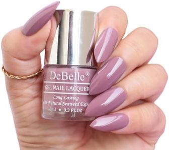 DeBelle Creme Finish Gel Nail Polish Majestique Mauve (Mauve), 8 Ml-Enriched With Natural Seaweed Extract, Cruelty Free, Toxic Free