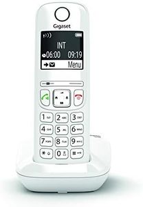 Gigaset AS690 - Teléfono inalámbrico - Gran pantalla gráfica - Calidad de audio superior - Perfiles de sonido ajustables - Función manos libres - Función no molestar - Color Blanco, Uno