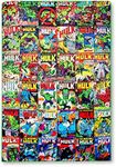 Marvel The Incredible Hulk Comic Books Oversized Fleece Throw Blanket With Green Sherpa Backing | Plush Soft Polyester Cover For Sofa and Bed, Cozy Home Decor, Luxury Room Essentials | 8 Feet Long