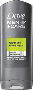 Dove Men+Care Lot de 12 gel douche 3 en 1 Sport Active + Fresh pour le corps, le visage et les cheveux avec MicroMoisture 250 ml