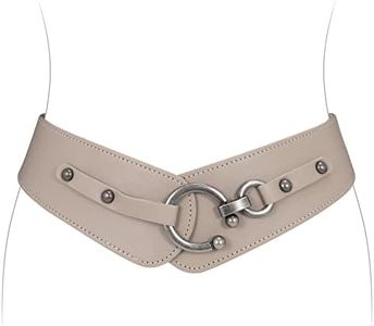 JASGOOD Women's Fashion Vintage Wide Elastic Stretch Waist Belt With Interlock Buckle Halloween Belt