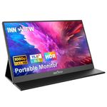 InnoView Portable Monitor, 15.6 Inch FHD 1080P USB C HDMI Second External Monitor for Laptop, Desktop, MacBook, Phones, Tablet, PS5/4, Xbox, Switch, Built-in Speaker with Smart Cover