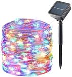 Xmart Solar Fairy Lights Outdoor,1Pack 20M 200 LED Upgraded Oversize Lamp Beads Solar String Lights Outdoor, 8 Modes Solar Lights IP65 Waterproof for Home Garden Patio Wedding Party (Color 1Pack)