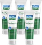 Smart Mouth Whitening Toothpaste with Fluoride Clean Mint 6 oz(Pack of 5)