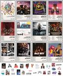 Unique America 12 Pcs| Posters, Album Cover Posters, Juice Wrld, Music Posters, Album Covers For Wall Decor, Juice Wrld Posters 12x16” Total 12 Juice Wrld Poster & 25 Stickers White Design Unframed