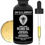 Beard Oil for Men - Beard Conditioner is a Softener for Coarse Dry Beards - Enhanced with Black Seed Oil - Eliminates Dandruff - Executive Spice Scented - The B.I.G. Company