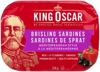 King Oscar, Wild-caught Brisling Sardines Mediterranean Style, 106 Grams