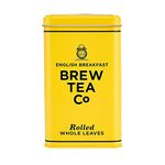 Brew Tea Co - English Breakfast Tea in Classic Tin - Strong & Malty - 25 Proper Tea Bags