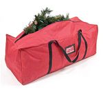[Red Duffle Bag Storage Bag] - 3 Foot Christmas Tree Storage Bag for Artificial Trees up to 3 Feet Tall - Works Great for Garlands and Seasonal Decorations - ID Tag Holder | Santa's Bags