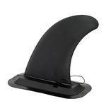 Docooler 1pc Black Large Size Kayak Skeg Tracking Fin Integral Fin for Canoe Boat