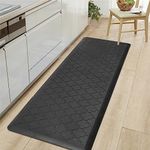 HEBE Kitchen Mat Cushioned Anti-Fatigue Floor Mat Runner Waterproof Non-Slip Standing Mat Ergonomic Comfort Floor Mat Rug Runner for Office,Sink,Laundry,Desk,20"x60", Black