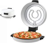 Electric Pizza Oven with Pizza Cutter | 12 Inch Portable Indoor Pizza Maker | Multi-Purpose Pancake & Omelette Machine | Crispy Pizza in 5 Minutes with Rapid Heating