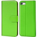 Verco Wallet Case for Apple iPhone 6S Plus Book Cover with Magnetic Closure compatible with iPhone 6 Plus Flip Case with Card Slots Faux Leather - Green