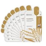 Mediheal Best Korean Sheet Mask - Placenta Essential Face Mask 10 Sheets For Anti-aging, Korean rejuvenazing mask, ultra-nourishing, glowy skin treatment