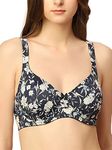 Triumph International Women's Polyamide Wired Casual Minimiser Minimizer Bra (151I201_Blue_34D)